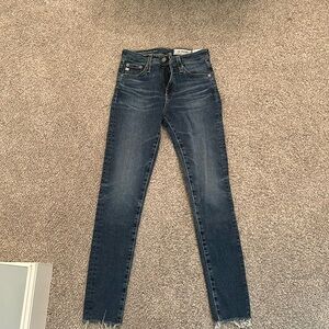 AG high rise skinny jeans.